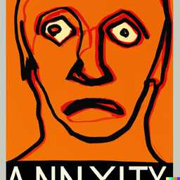 a representation of anxiety, painting by Andy Warhol generated by DALL·E 2